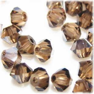 2051-SB3LST-S スワロフスキー 3mmソロバン ライトスモーキートパーズサテン 25個/1パック | 