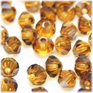 2054-SB3TO-S スワロフスキー 3mmソロバン トパーズサテン 25個/1パック | 