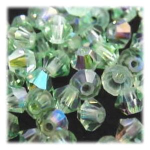2076-SB3CHR-AB スワロフスキー 3mmソロバン クリソライトオーロラ 25個/1パック | 