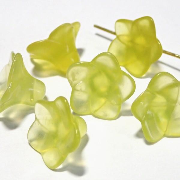 21097-《天然石　立体花》　レモンクォーツ　１６mm　６個/１パック | 