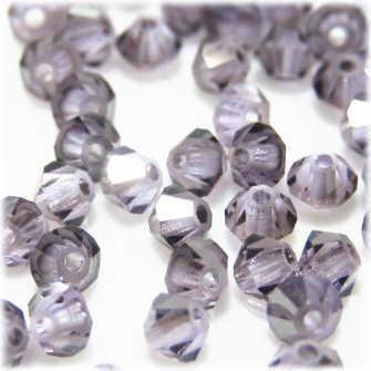 2120-SB3VIO-S クリスタルガラス 3mmソロバン　バイオレットサテン25個/1パック | 