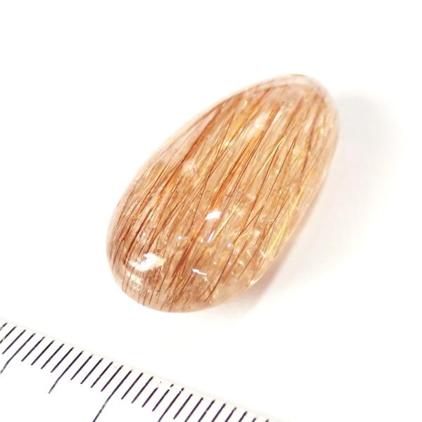 21212-《天然石ペンダント》　レッドルチルクォーツ　約３１ｘ１６mm（７．８ｇ）　１個 |  | 01