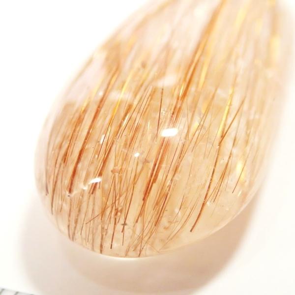 21212-《天然石ペンダント》　レッドルチルクォーツ　約３１ｘ１６mm（７．８ｇ）　１個 |  | 02