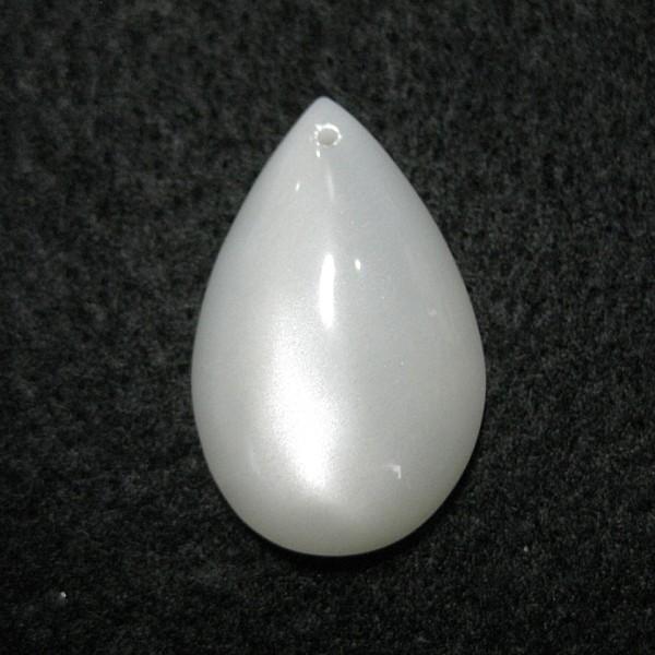 21217-《天然石ペンダント》　シルバームーンストーン　約３０ｘ１９mm（６．７ｇ）　１個 | 