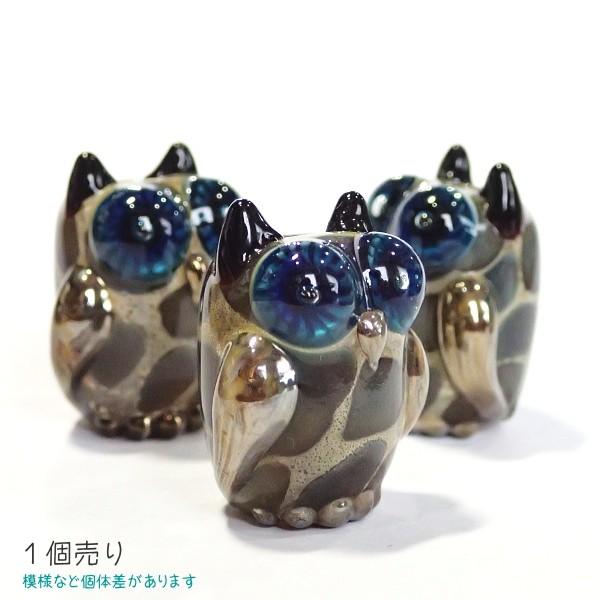 21498-〔ＵＳＡランプワーク〕幸せを呼ぶフクロウ　２４ｘ２０ｘ１５mm（たてホール２ｍｍ）　１個 |  | 01