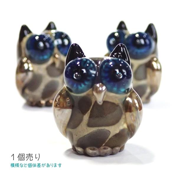 21498-〔ＵＳＡランプワーク〕幸せを呼ぶフクロウ　２４ｘ２０ｘ１５mm（たてホール２ｍｍ）　１個 |  | 02