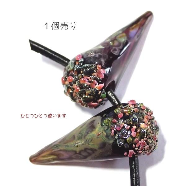 21502-〔ＵＳＡランプワーク〕Hollow Spike　空洞で透け感があるビーズ　３０ｘ１２mm（トップホール２．５ｍｍ）　１個 | 