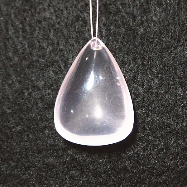 21609-《天然石ペンダント》　マダガスカル・ローズクォーツ　約２７ｘ２０mm（６．７ｇ）　１個 | 