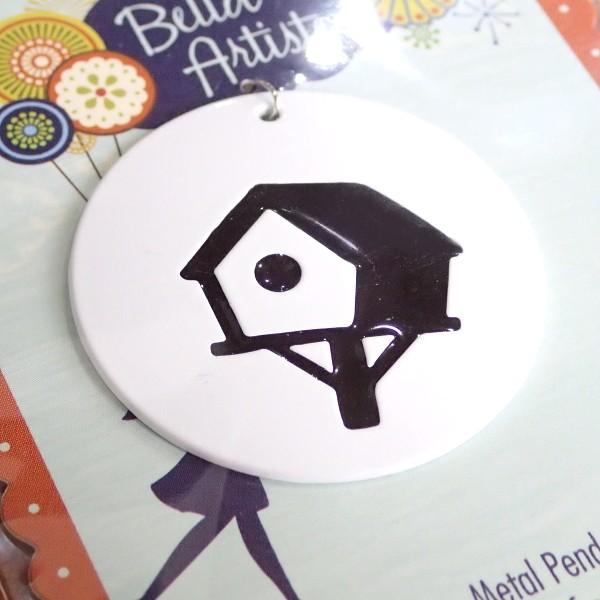 21682-《Blue Moon Beads》　バードハウスペンダント　４０mm　１個 |  | 01