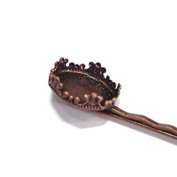 21686-【ヘアーパーツ】　ヘアピン　銅古美　長さ58mm　トレイ部15mm　４個/１セット |  | 01