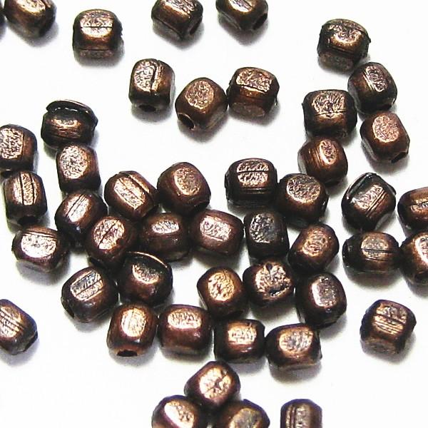 21690-《メタルチャーム・パーツ》　ビーズ　銅古美　１．５mm　約５０個/１セット | 