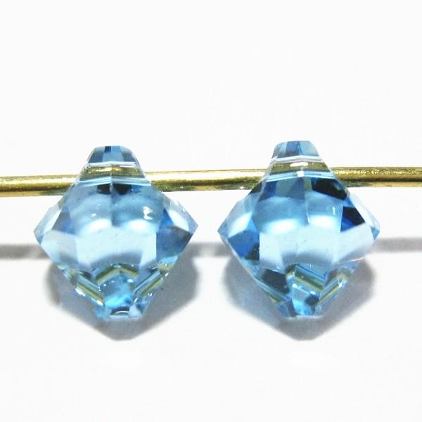 22067-swarovski　＃6301　アクアマリン　６mm　２個/１セット | 