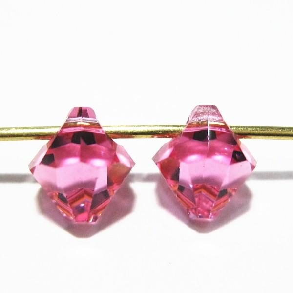 22074-swarovski　＃6301　ローズ　６mm　２個/１セット | 