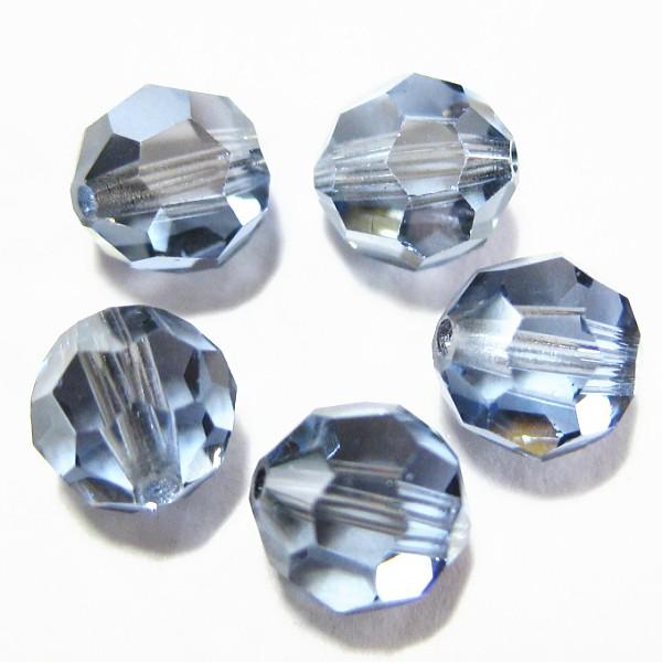 22085-クリスタルガラス ＃5000　ライトサファイア・サテン　６mm　５個/１パック | 