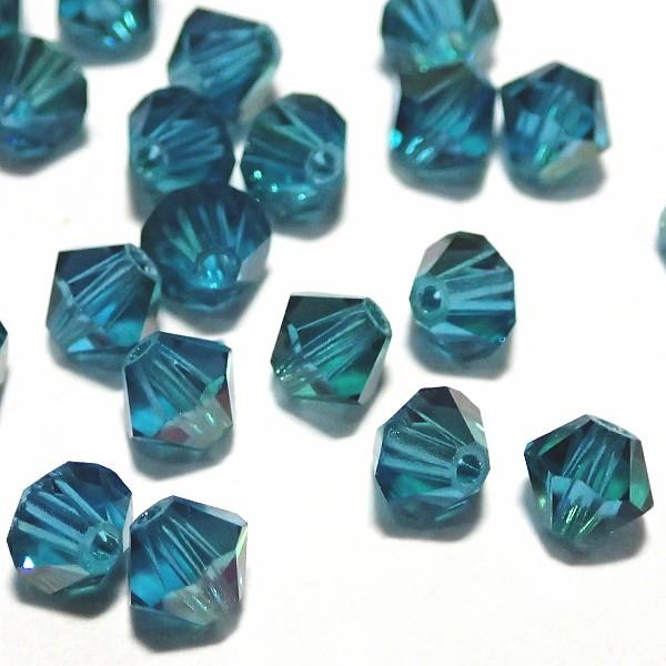 2228-SB4ＩＮＤ-ＣＨＡ スワロフスキー ４mmソロバン インディコライト・シャンパン　25個/1パック | 