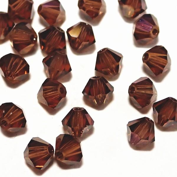 2253-SB4ＳＴ-ＣＨＡ スワロフスキー ４mmソロバン スモーキートパーズ・シャンパン　25個/1パック | 