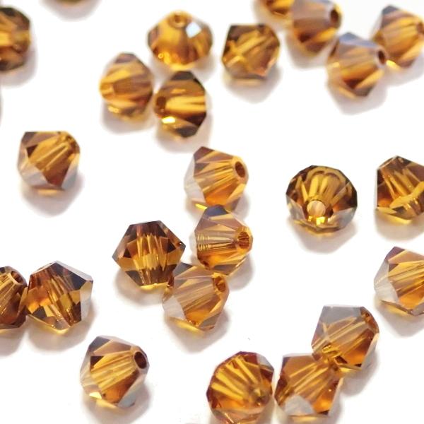 2256-SB4TO-S スワロフスキー ４mmソロバン トパーズサテン 25個/1パック | 