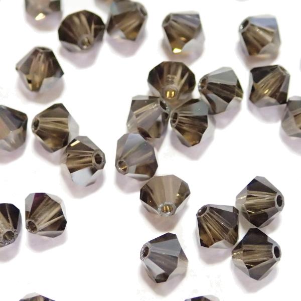 2258-SB4SQ-S スワロフスキー ４mmソロバン スモーキークォーツサテン 25個/1パック | 
