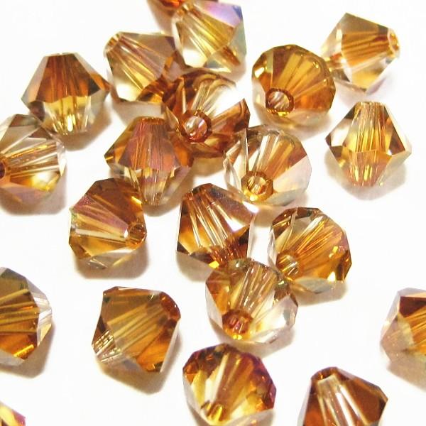 2296-ＳＢ５ＣＯＰ　スワロフスキー 5mmソロバン　クリスタルカッパー　２５個/１パック | 