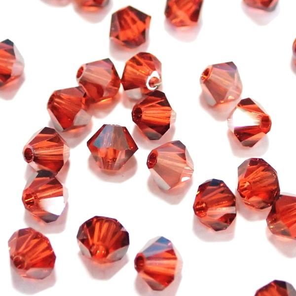 2358-SB4IR-S スワロフスキー ４mmソロバン インディアンレッドサテン 25個/1パック | 