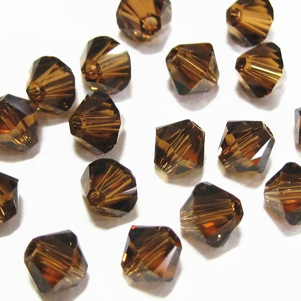 2468-ＳＢ５ＳＴ　スワロフスキー 5mmソロバン　スモークトパーズ　25個/1パック | 