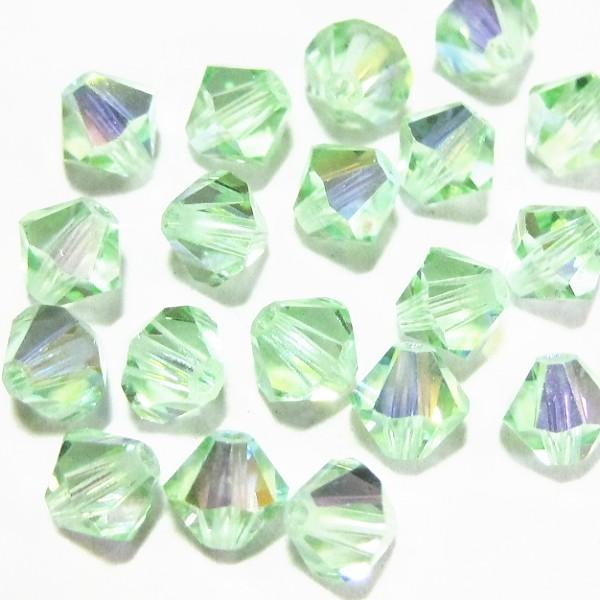 2496-ＳＢ５ＣＨＲ-ＡＢ　スワロフスキー 5mmソロバン　クリソライトオーロラ　２５個/１パック | 