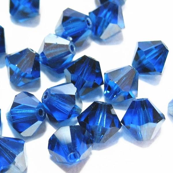 2535-ＳＢ６ＣＡＰ-Ｓ　スワロフスキー 6mmソロバン　カプリブルー・サテン　２５個/１パック | 