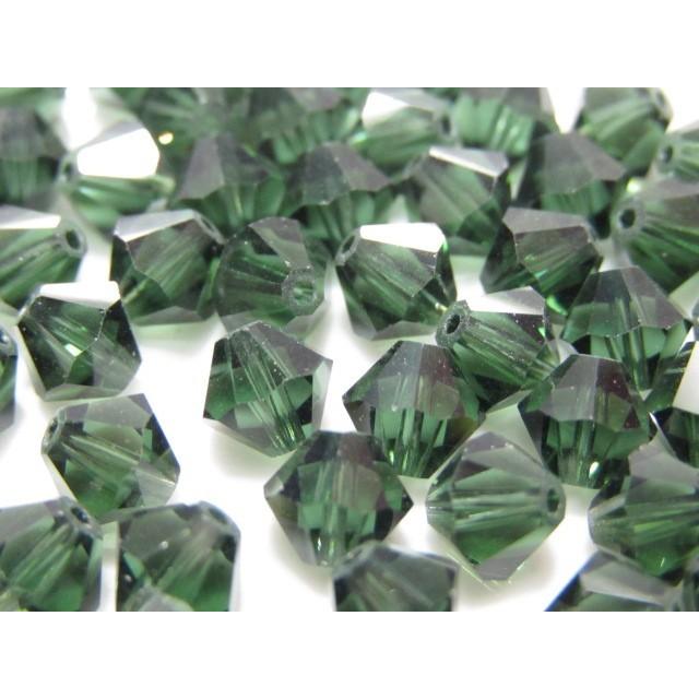 2569-SB6TOU クリスタルガラス 6mmソロバン　トルマリン 25個/1パック | 