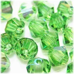 2581-SB6PE-AB スワロフスキー 6mmソロバン　ペリドットオーロラ 25個/1パック | SWAROVSKI