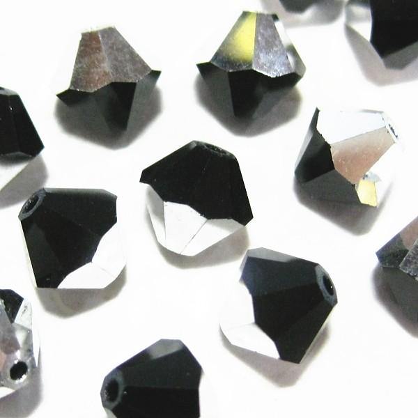 2639-ＳＢ６ＪＥ-ＣＡＬ　スワロフスキー 6mmソロバン　ジェットシルバー　２５個/１パック | 