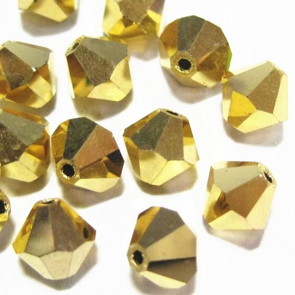 2646-ＳＢ６ＡＵ２Ｘ　スワロフスキー 6mmソロバン　ゴールド　２５個/１パック | 