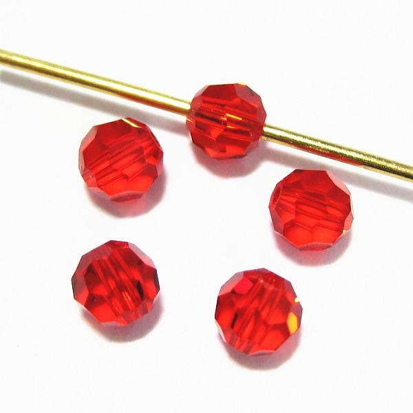 2712-クリスタルガラス ＃5000　ライトシャム　４mm　５個/１パック | 