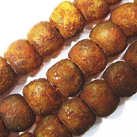 2770-【魅惑チェコ】Kindney 6×8mmMilky Beige -Stone Picasso　25個 | 