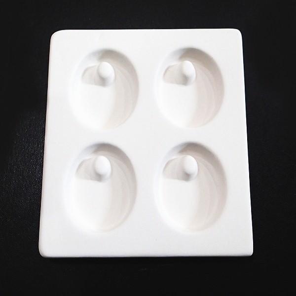 2910-《製作用道具》　ガラス用型　オーバルペンダント型　石膏製　6×4.5cm　１個 |  | 01