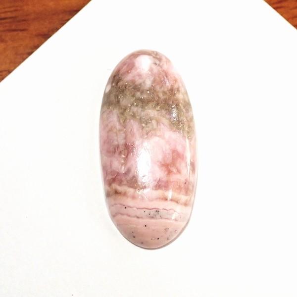 30331-『天然石ルース』　インカローズ（ホール無）　約２９ｘ１４mm（５．２ｇ）　１個 | 