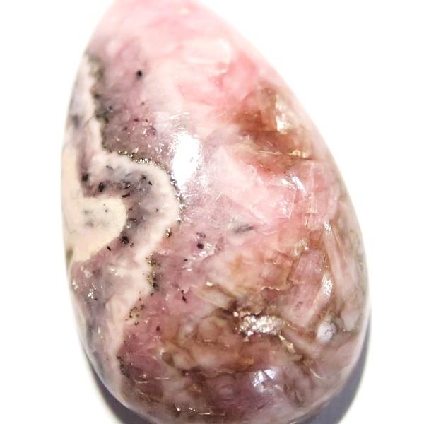 30334-『天然石ルース』　インカローズ（ホール無）　約２５ｘ１５mm（４．８ｇ）　１個 |  | 03