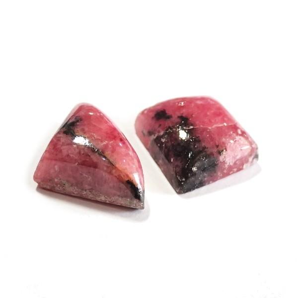 30336-『天然石ルース』　インカローズ（ホール無）　約１８ｘ１２/１４ｘ１３mm（５．１ｇ）２個/１セット |  | 01