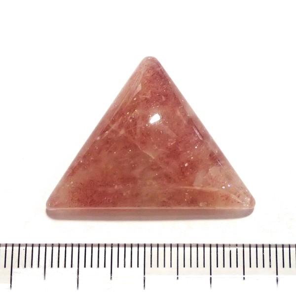 30358-『天然石ルース』　ストロベリークォーツ（ホール無）　約３２ｘ２４mm（５．５ｇ）　１個 | 