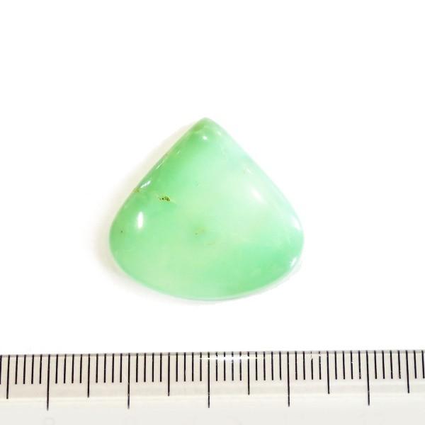 30375-『天然石ルース』　クリソプレーズ（ホール無）　約２５ｘ２３mm（３．２ｇ）　１個 | 