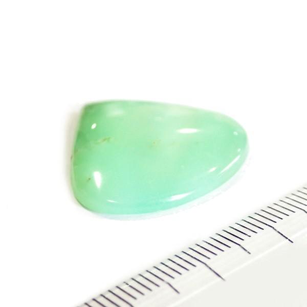 30375-『天然石ルース』　クリソプレーズ（ホール無）　約２５ｘ２３mm（３．２ｇ）　１個 |  | 01