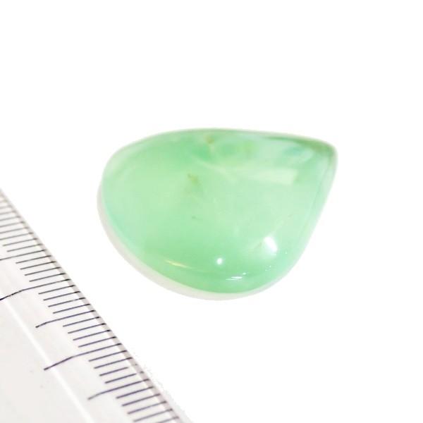 30375-『天然石ルース』　クリソプレーズ（ホール無）　約２５ｘ２３mm（３．２ｇ）　１個 |  | 02