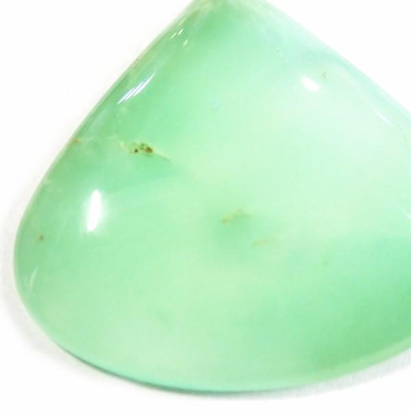 30375-『天然石ルース』　クリソプレーズ（ホール無）　約２５ｘ２３mm（３．２ｇ）　１個 |  | 03