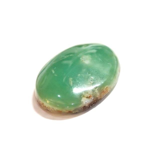 30377-『天然石ルース』　クリソプレーズ（ホール無）　約２５ｘ１８mm（３．８ｇ）　１個 |  | 01