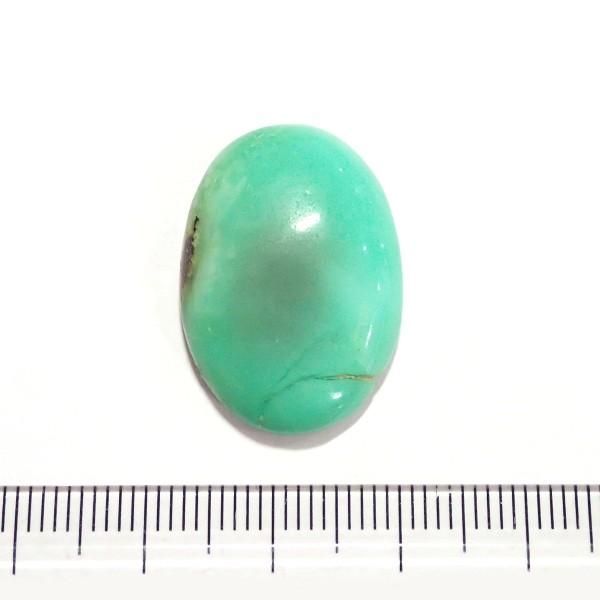 30378-『天然石ルース』　クリソプレーズ（ホール無）　約２６ｘ１８mm（４．６ｇ）　１個 | 
