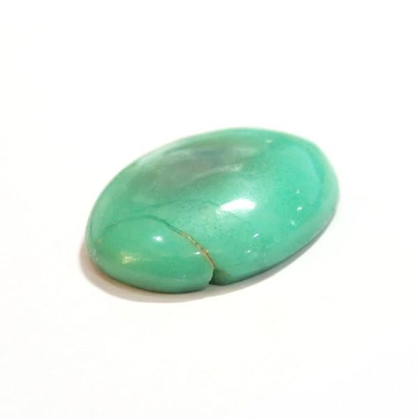 30378-『天然石ルース』　クリソプレーズ（ホール無）　約２６ｘ１８mm（４．６ｇ）　１個 |  | 01