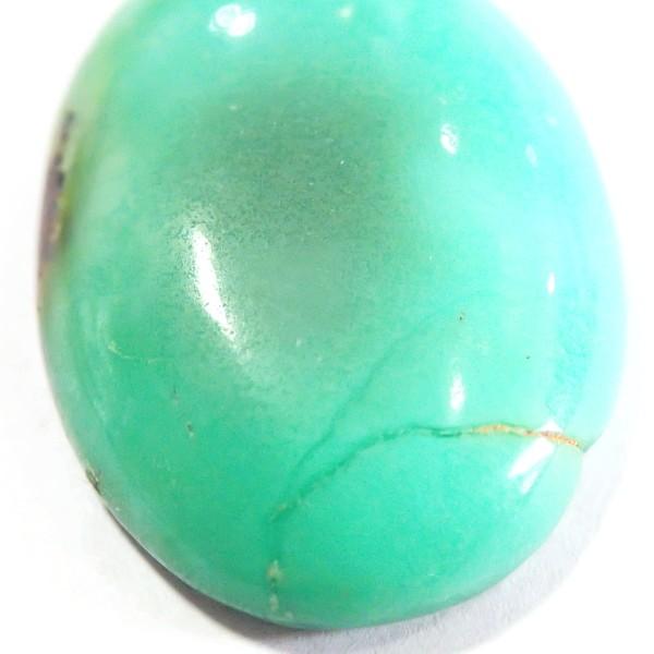 30378-『天然石ルース』　クリソプレーズ（ホール無）　約２６ｘ１８mm（４．６ｇ）　１個 |  | 03