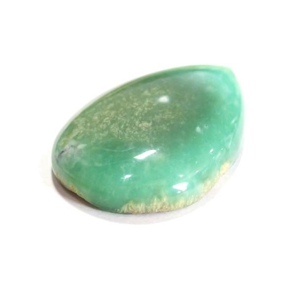 30379-『天然石ルース』　クリソプレーズ（ホール無）　約３５ｘ２３mm（８．２ｇ）　１個 |  | 01