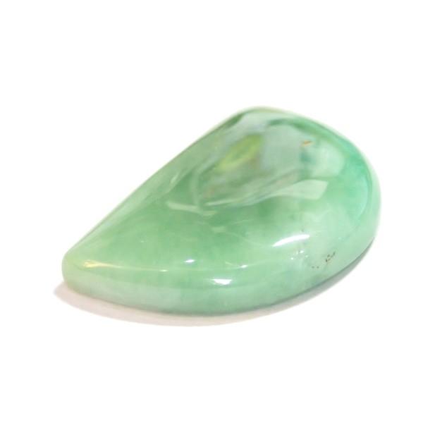 30380-『天然石ルース』　クリソプレーズ（ホール無）　約３５ｘ２４mm（１０．８ｇ）　１個 |  | 02