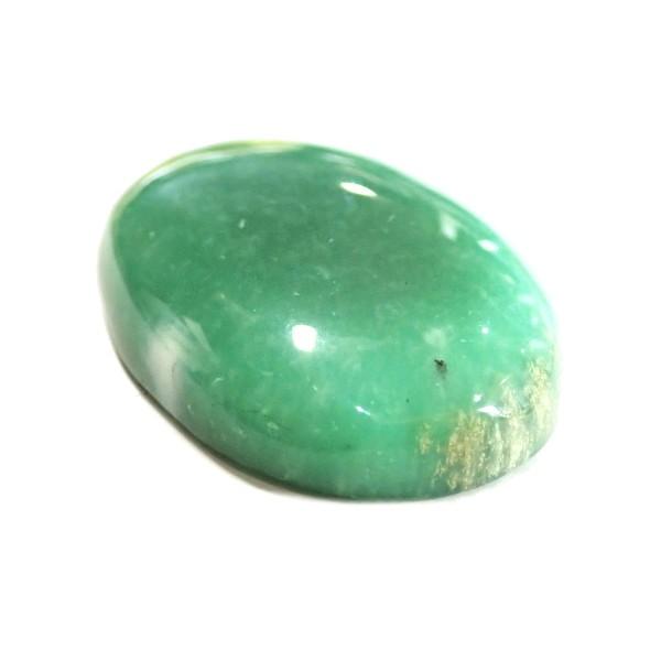 30381-『天然石ルース』　クリソプレーズ（ホール無）　約３４ｘ２４mm（１０．７ｇ）　１個 |  | 01