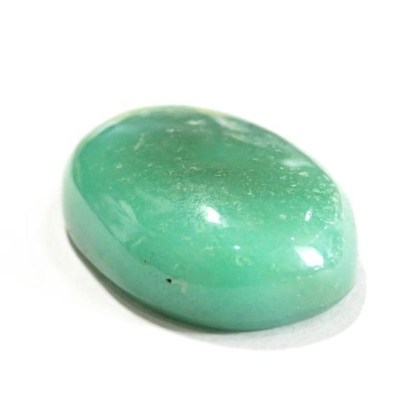 30382-『天然石ルース』　クリソプレーズ（ホール無）　約３１ｘ２１mm（１０．５ｇ）　１個 |  | 02